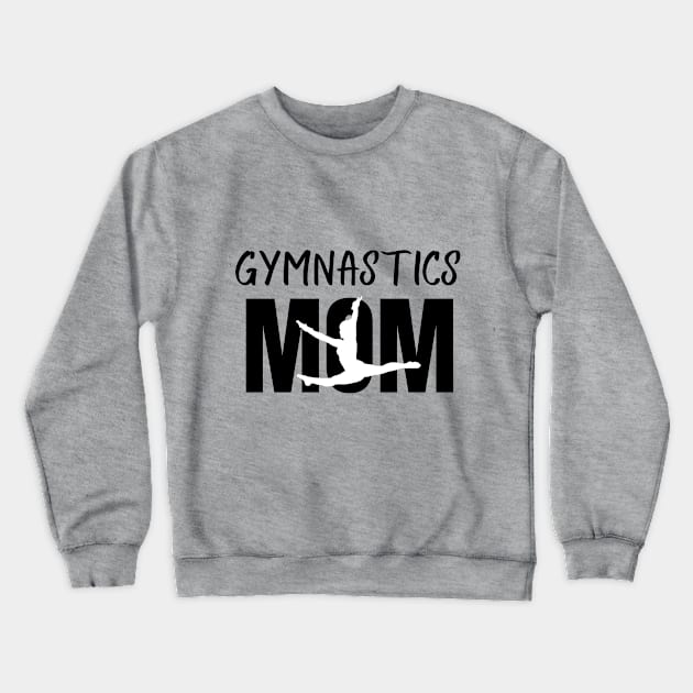 Gymnastics Mom Leap Silhouette Crewneck Sweatshirt by unlikelylife